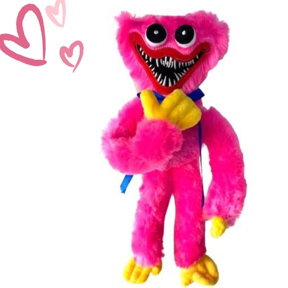 Huggy Wuggy Plush Poppy Playtime Soft Toy Plush Custom- 16 inch tall- Color PINK - Picture 1 of 7